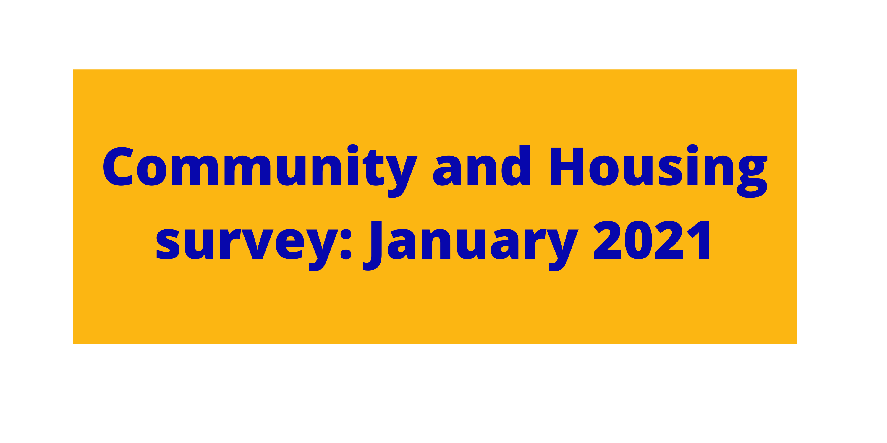 libk to community and housing survey