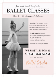 Ballet class flyer