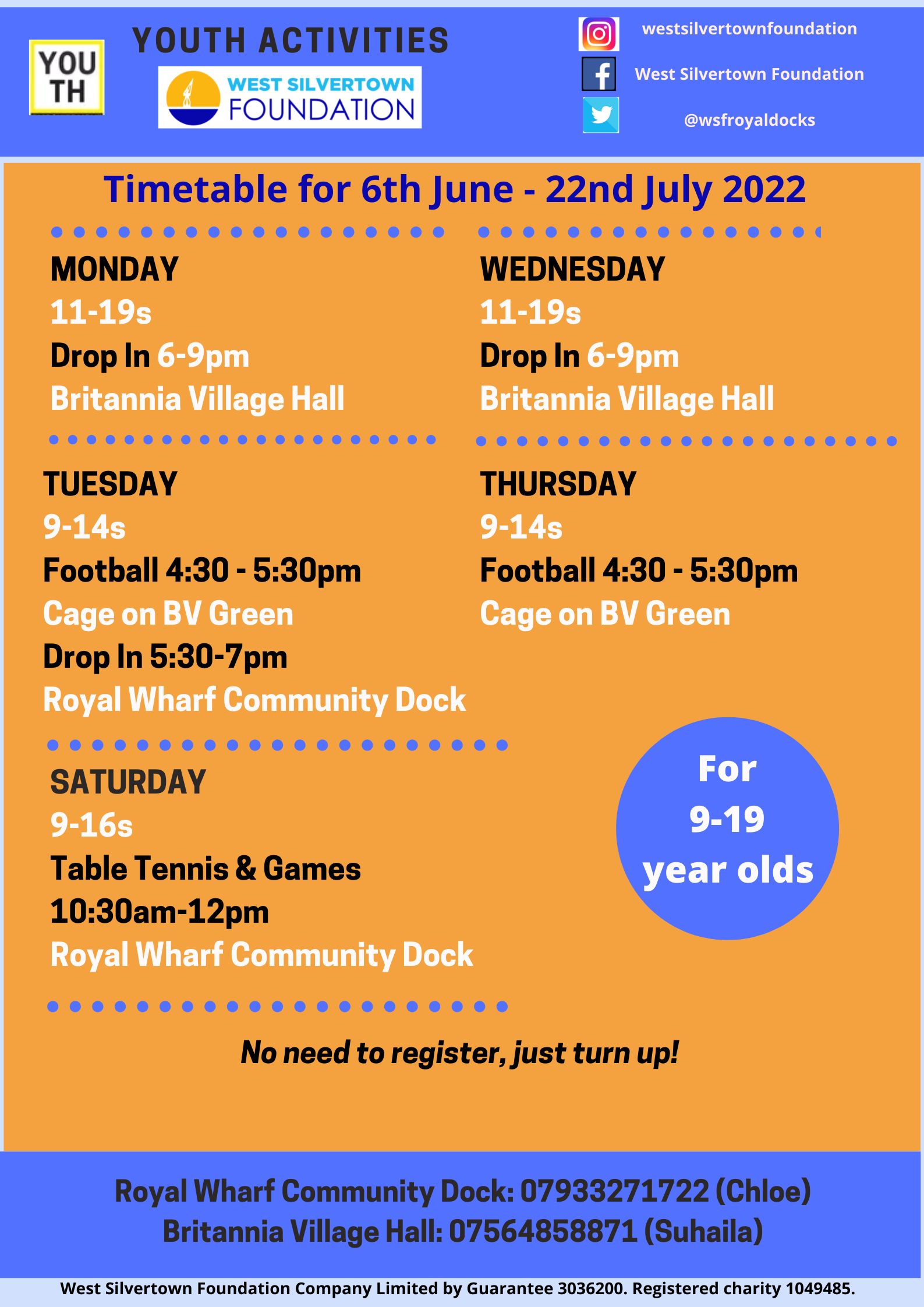 Youth Activities June-July 22