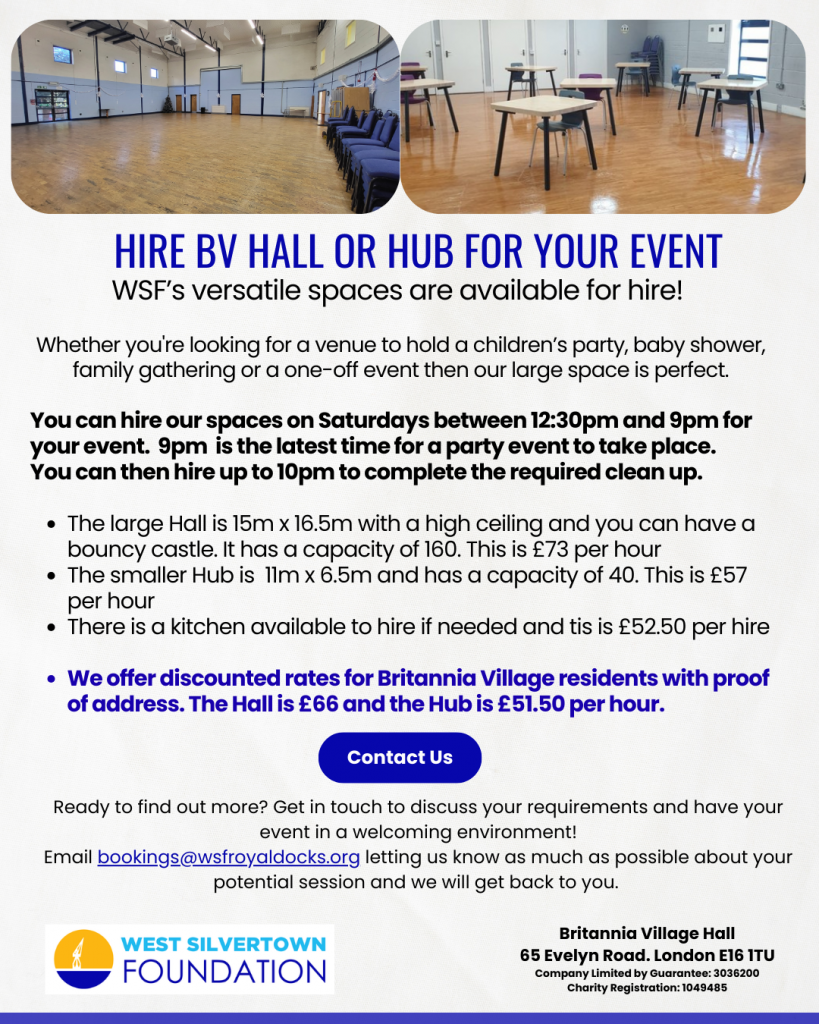 One off space rental BV Hall Jan 26 (1)